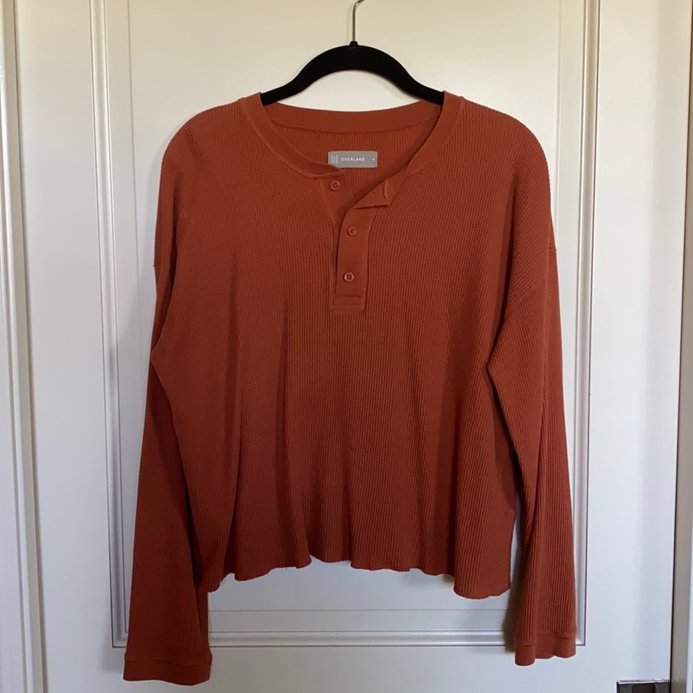 Everlane Henley Waffle Tee